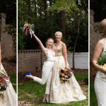 charlotte wedding photographers bride and bridesmaid