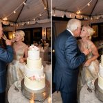celestial cakery wedding cake bride and groom